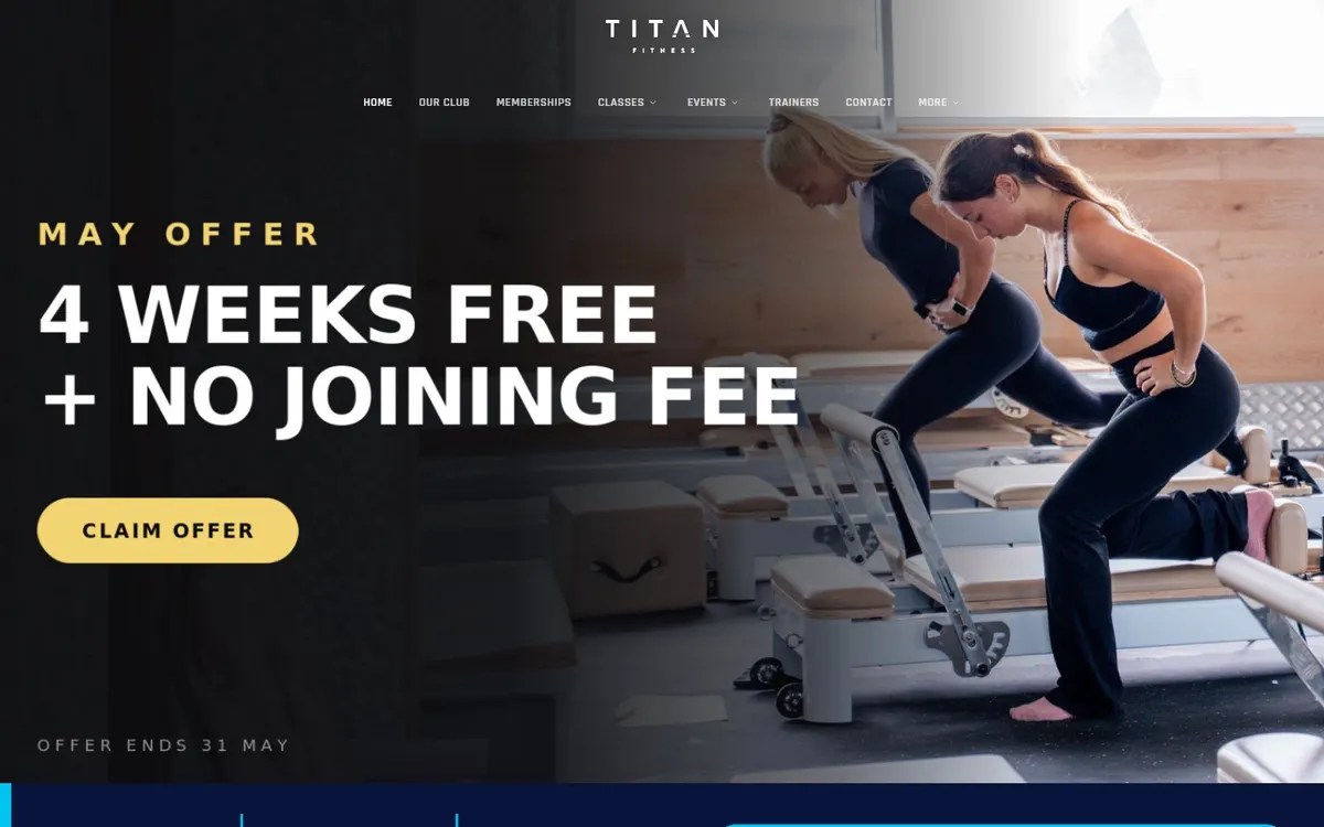 Titan Fitness storefront